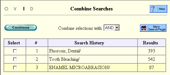 Combine Searches