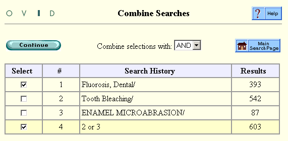 Combine Searches