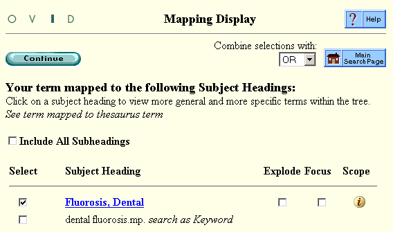 Your term mapped to the following...