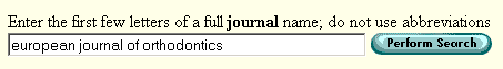 european journal of orthodontics