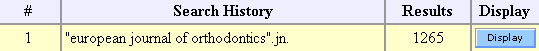 Search History